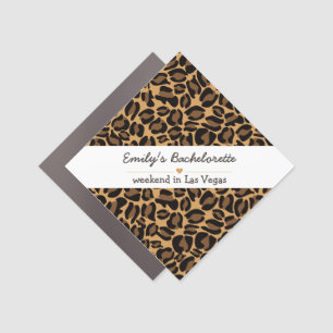 Bachelorette Bride Boujee Trendy Leopard Print  Car Magnet