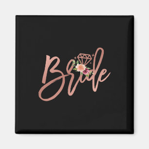 Bachelorette Bride Bridal Wedding Shower Gift Flor Magnet