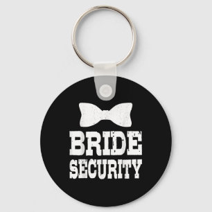 Bachelorette Bride Security Funny Kids Wedding Par Keychain