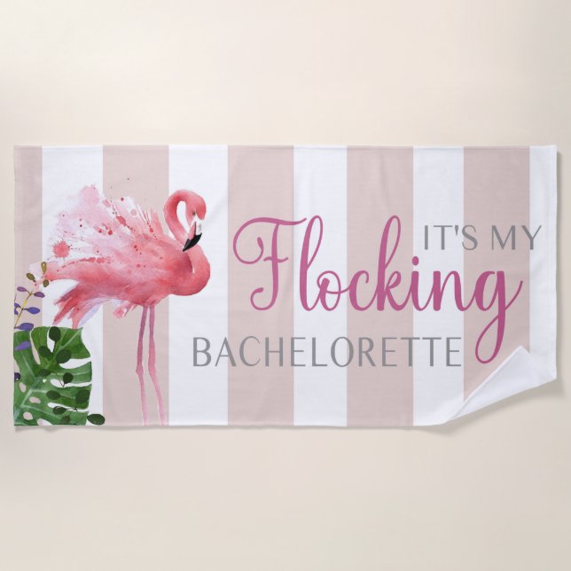 Bachelorette,Bridesmaid gift,wedding, Beach Towel (Front)