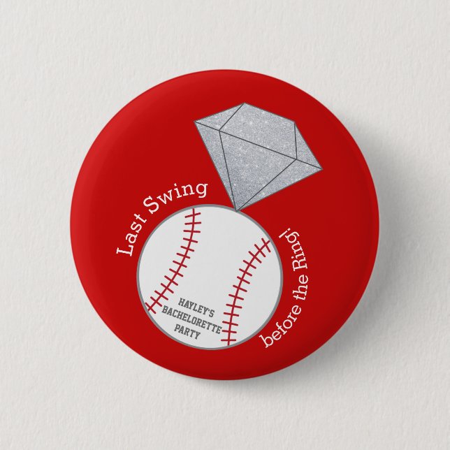 Bachelorette Button- Last Swing Before Ring Button (Front)