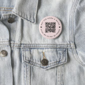 Bachelorette Buy The Bride A Drink | QR Code Pink Button (In Situ)