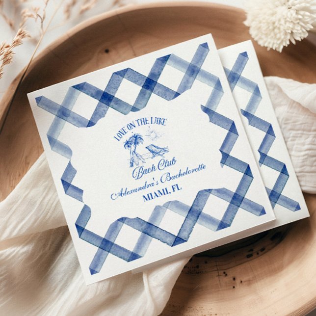 Bachelorette by the Lake Napkins (Creator Uploaded)