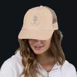 Bachelorette coastal cowgirl beach bach trucker hat<br><div class="desc">Bachelorette weekend party favors,  personalized with your name,  featuring a woman in a coastal cowgirl theme. Great for your bachelorette at the beach.</div>