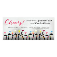 Bachelorette Cocktail Party Invitation