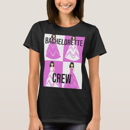 Bachelorette Crew bride evening bechlorette party  T_Shirt