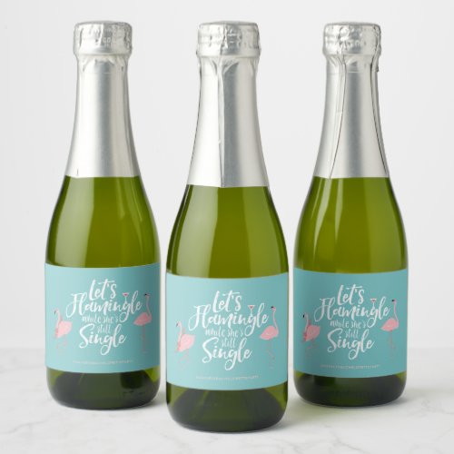 Bachelorette Engagement Hen Party Mini Wine Mini Sparkling Wine Label