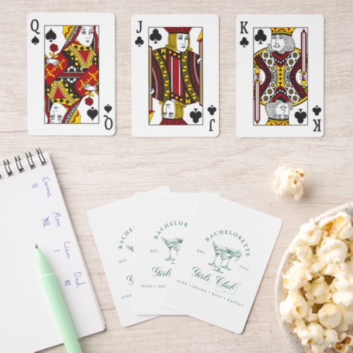 Bachelorette Girls Club Classic Playing Cards