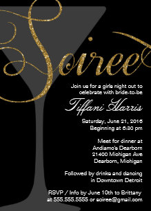 soiree invitations zazzle