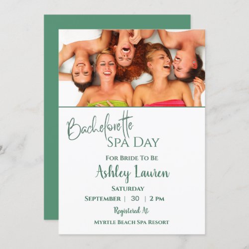 Bachelorette Girls Spa Invitation