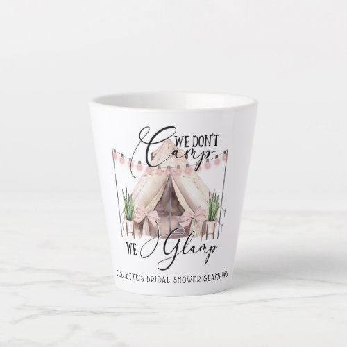 Bachelorette Glamping Party Guest Latte Mug