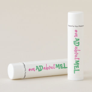 Bachelorette Hashtag Lip Balm Pink Green White