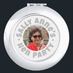 Bachelorette Hen Party Souvenir Gift Compact Mirror<br><div class="desc">Hen party Souvenir Gift Compact Mirror. Add your wording and photo. Bachelorette Souvenir Gift Compact Mirror.</div>