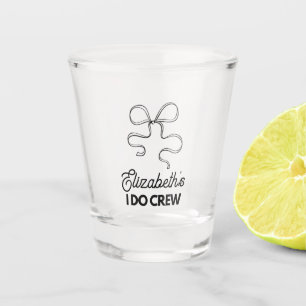 Bachelorette "I Do Crew Bow" Shot Glass