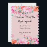 BACHELORETTE INVITATION<br><div class="desc">BACHELORETTE PINK FLORAL INVITATION</div>