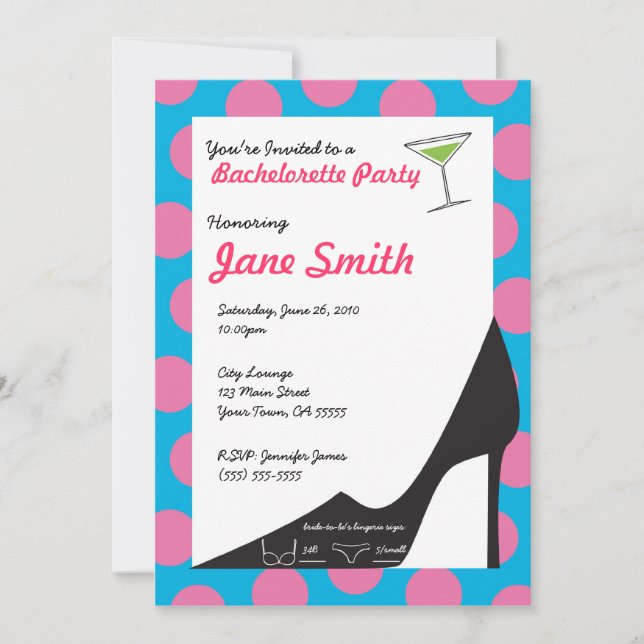 Bachelorette Invitation (Front)