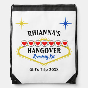 Bachelorette Las Vegas Hangover Recovery Kit Drawstring Bag
