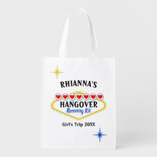 Bachelorette Las Vegas Hangover Recovery Kit Grocery Bag