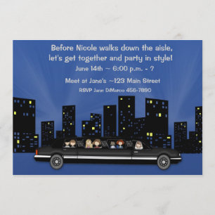 Bachelorette Limo Party Invitation