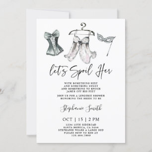 Bachelorette Lingerie Bridal Shower Invitation