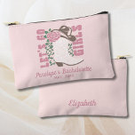 Bachelorette Makeup Bag Personalized Last Rodeo<br><div class="desc">Bachelorette Makeup Bag Personalized Last Rodeo Bachelorette Party Favor with Cowgirl Floral Design.</div>