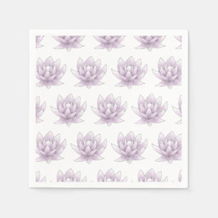 Bachelorette Multi Pink Lotus Party Napkins