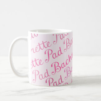 Bachelorette Pad Script Diagonal Repeat Ptn Pinks Coffee Mug