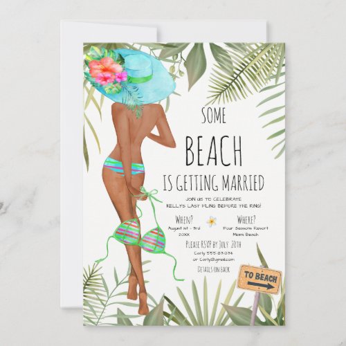 Bachelorette Party Beach Weekend Itinerary Invitat Invitation