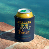 Beaches Booze & Besties Can Coolers