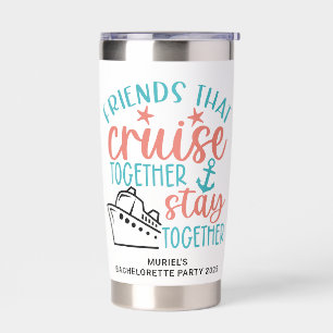 Bachelorette Party Boat Cruise Bridesmaid Gift Insulated Tumbler