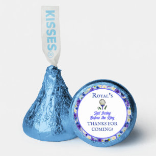 Bachelorette Party Bridal Shower Golf Blue Floral Hershey®'s Kisses®