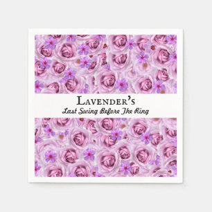 Bachelorette Party, Bridal Shower Golf Lavender Napkins