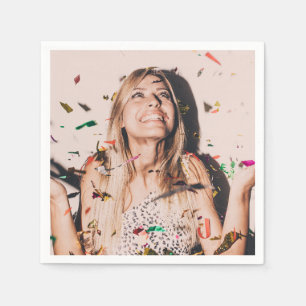 Bachelorette Party Bride Face Photo Napkins