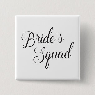 Bachelorette Party Bride's Squad Pinback Button