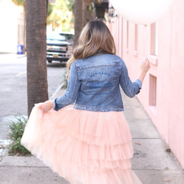  Bachelorette Party Bridesmaid Bridal Wedding Denim Jacket (Bachelorette Party Bridesmaid Bridal Wedding Denim Jacket)