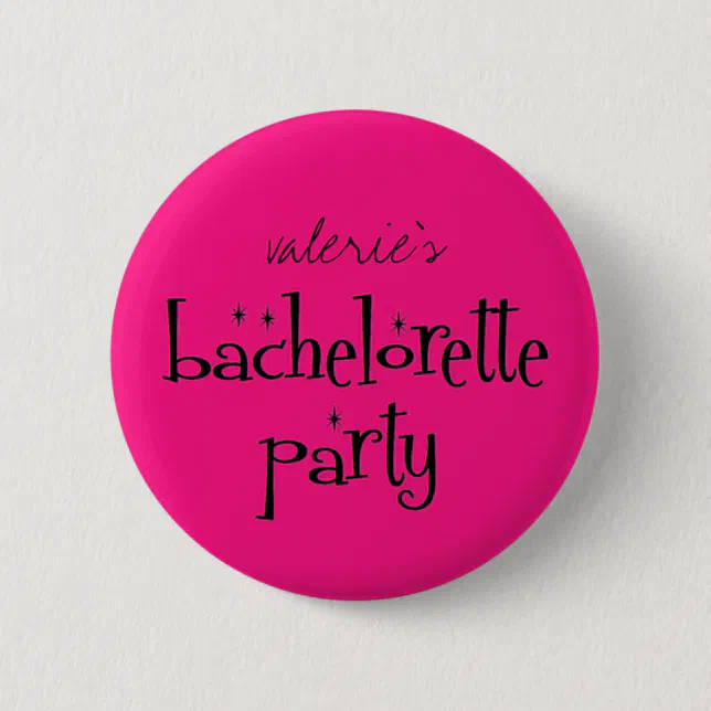 Bachelorette Party Button | Zazzle