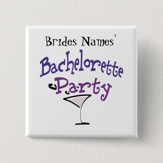 Bachelorette Party Button (Front)