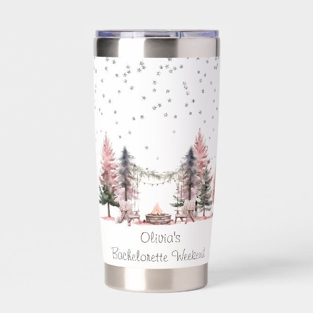 Bachelorette Party Camping Weekend  Insulated Tumbler (Front)