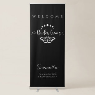 Bachelorette Party Celestial gothic Welcome Retractable Banner