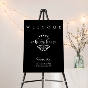 Bachelorette party celestial gothic Welcome Sign