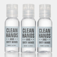 Bachelorette party clean hands dirty minds blue