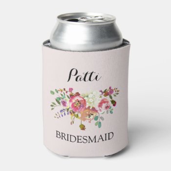 Bachelorette Party Coozy Can Cooler Floral Bouquet by autumnandpine at Zazzle