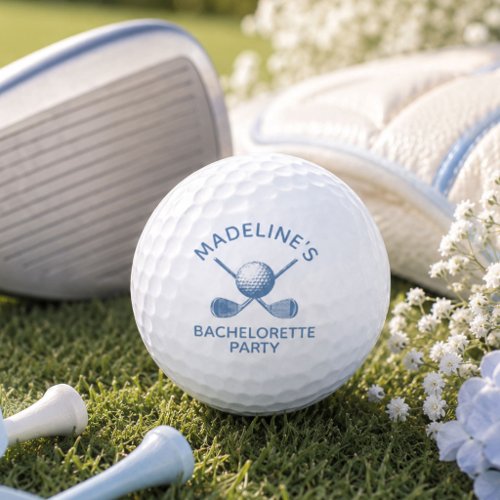 Bachelorette Party Custom Coastal Bride Golf Favor Balls