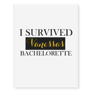 Bachelorette Party Custom Temporary Tattoo