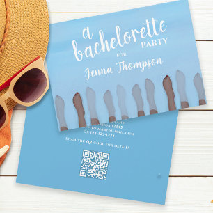 Bachelorette Party Cute Spa Weekend Invitation