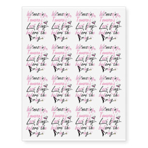 Bachelorette party design to be personalized. temporary tattoos
