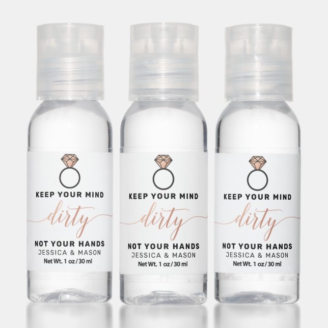 Bachelorette Party Dirty Mind Hand Sanitizer (Set)
