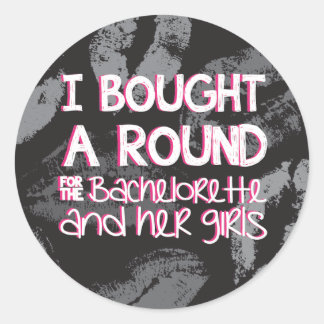 Bachelorette Party Drink Sticker