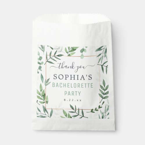 Bachelorette Party Elegant Watercolor Wedding Favor Bag