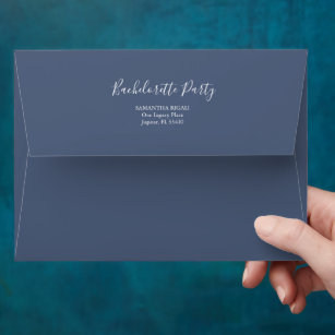 Bachelorette Party Envelopes Nautical Navy Blue